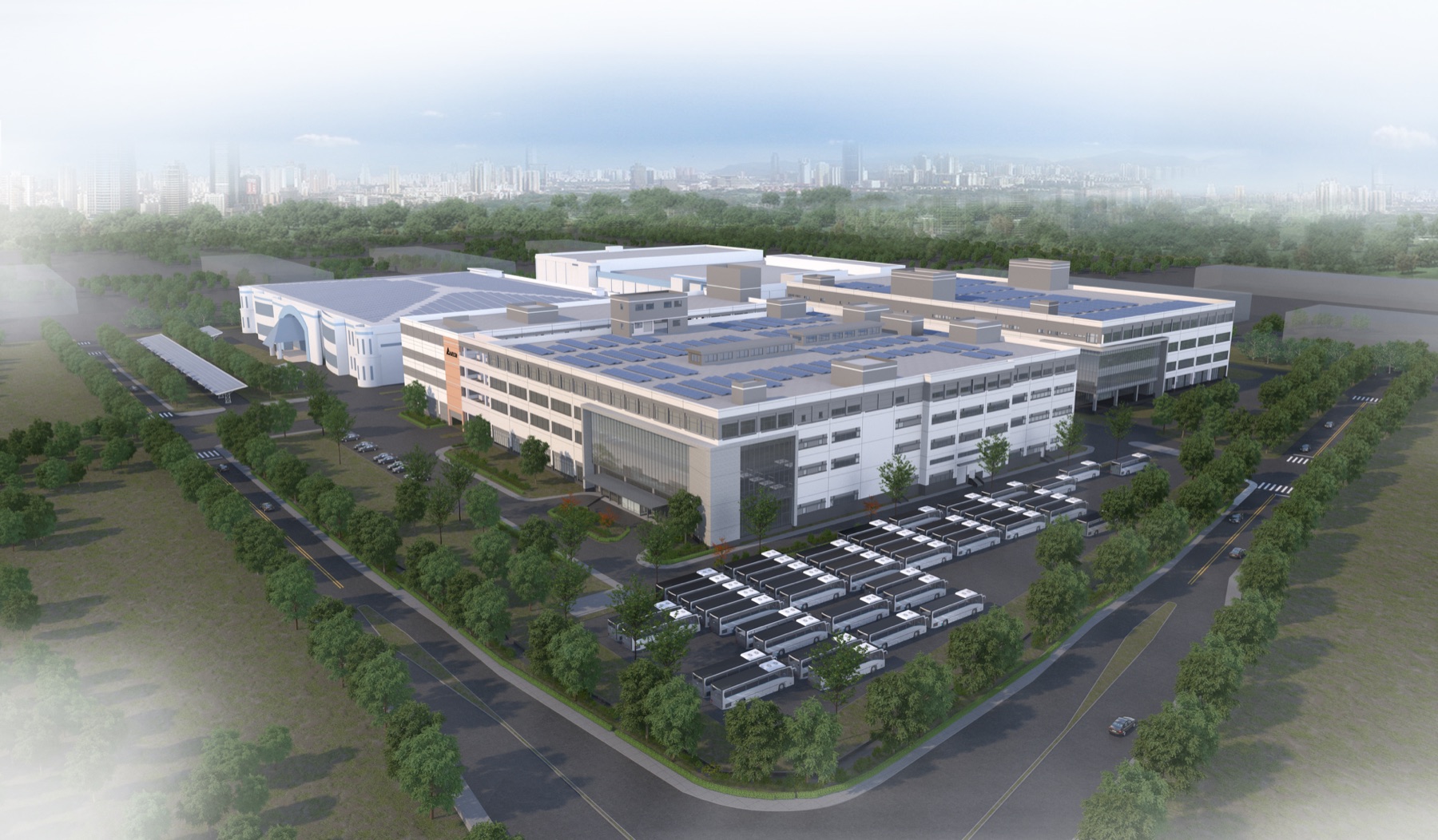 台达电子 · 泰国工厂 · Wellgrow 项目鸟瞰效果图